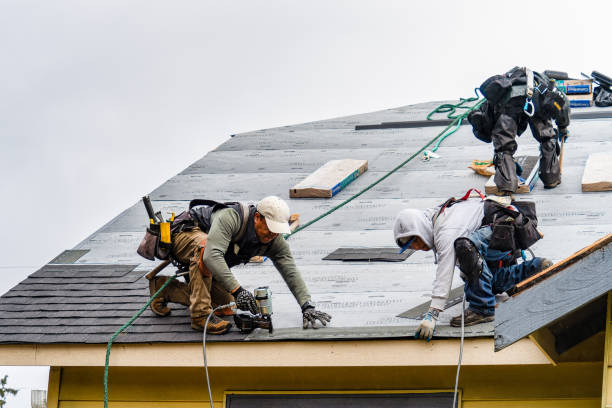 Professional Gutter Installation technician working in Saratoga Springs, NY